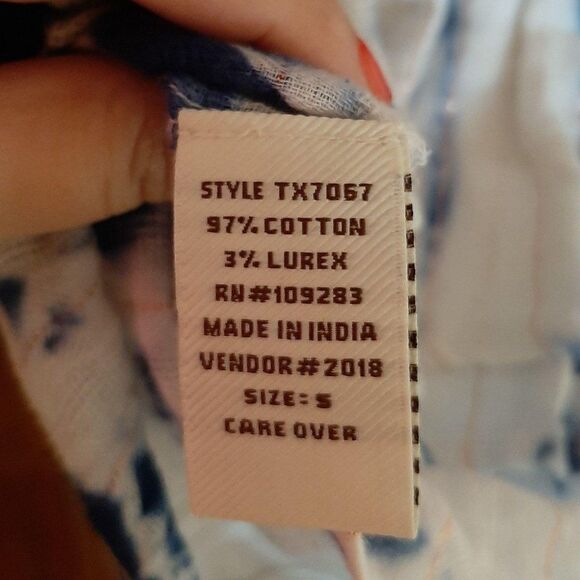 Surf Gypsy Boho Off the Shoulder Tie Dye Top sz S - Picture 6 of 6